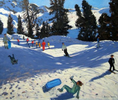 Trineo azul, Belle Plagne de Andrew Macara